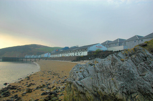 Picture of a distillery in a murky light