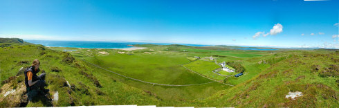Picture of a panoramic view over the western side of an island (Islay)