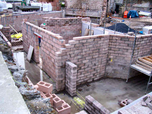 Picture of a basement being built