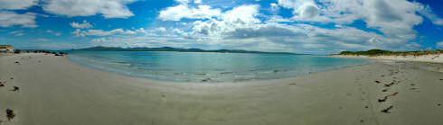 Picture of a panoramic view over a sea loch
