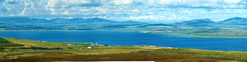 Picture of a sea loch seen from a hill