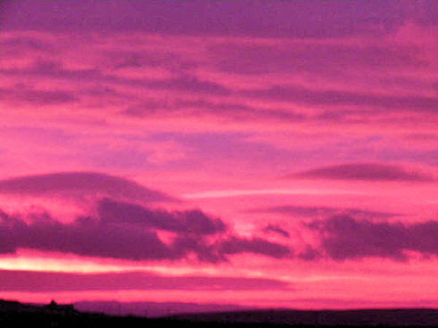 Picture of a red morning sky