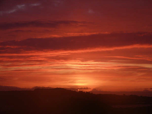 Picture of a dramatic sunrise on Islay