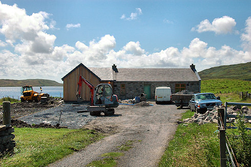 Picture of building work at a one storey cottage style visitor centre