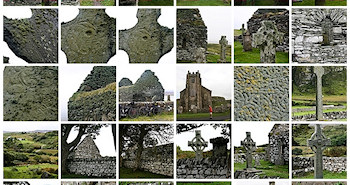 Screenshot of thumbnails of Celtic Cross pictures