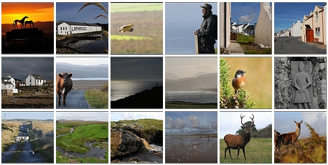 Screenshot of a picture collection of Islay pictures