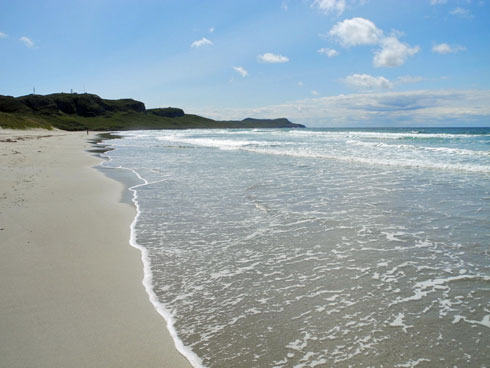 Picture of a Scottish beach on a sunny June day
