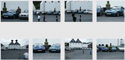 Screenshot of 8 gallery pictures of BMW Z4 at Ardbeg