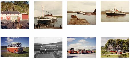 Screenshot of pictures of ships and coaches in a Flickr stream