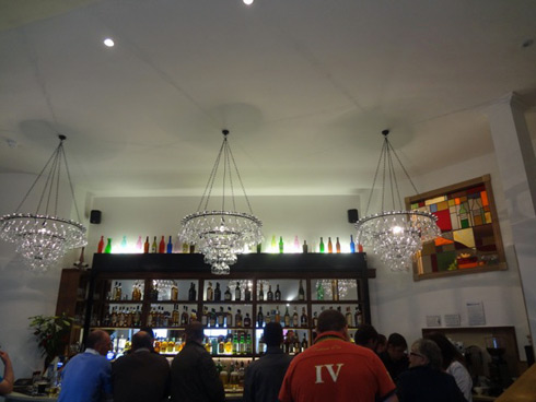 Picture of the bar in the islay hotel from further back