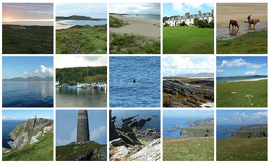 Screenshot of a flickr set with pictures from Islay, Jura and Colonsay