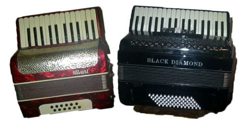 Picture of two accordions