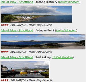 Just a teaser to get you interested, follow the links for the real thing Screenshot of three panoramas in a collection
